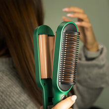 Cargar imagen en el visor de la galería, Cepillo plancha y ondulador 2 en 1
